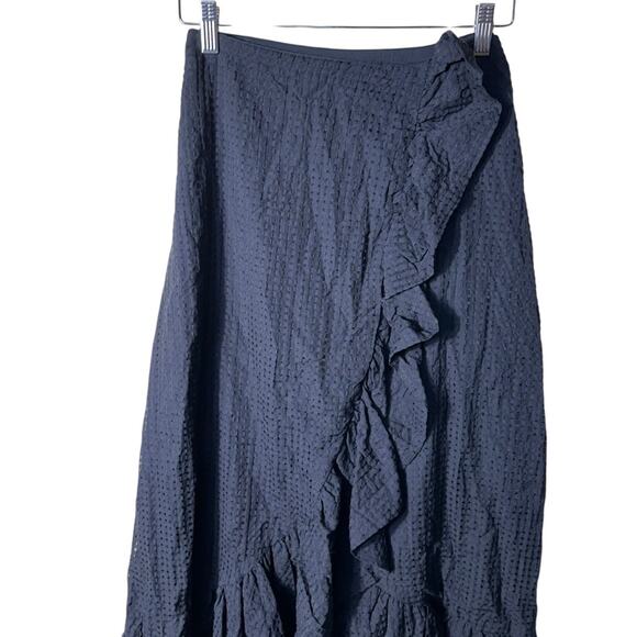 NEW Anthropologie Maeve Ruffle Midi Skirt Size 16 - Picture 2 of 10